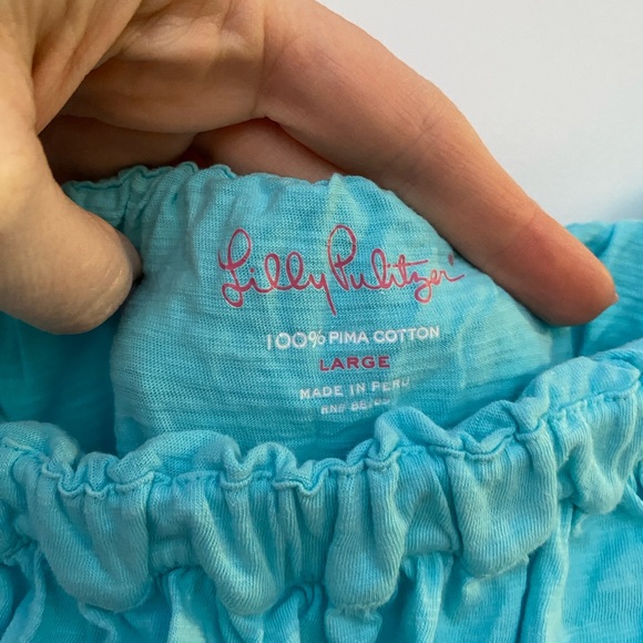 Lilly Pulitzer Turquoise Off-Shoulder Dress - Picture 2 of 3